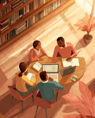 illustration-of-a-small-group-of-three-to-four-eas